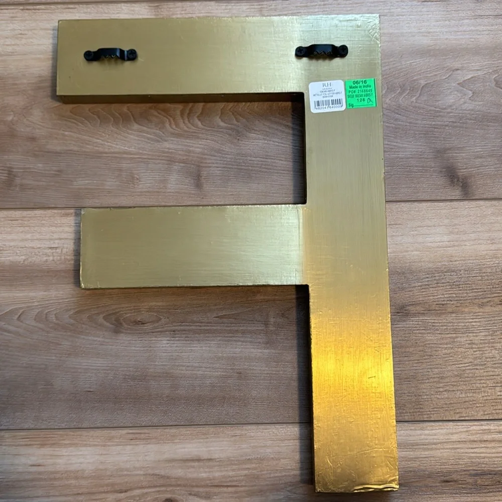 Restoration Hardware Metallic Foil Letter